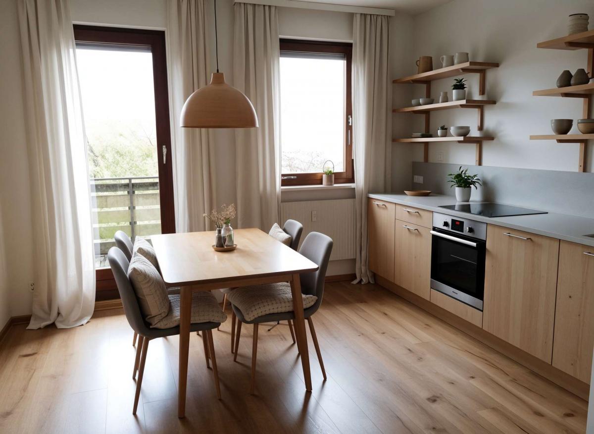 Einrichtungsbeispiel Küche OG Hauptwohnung - (KI generiert)