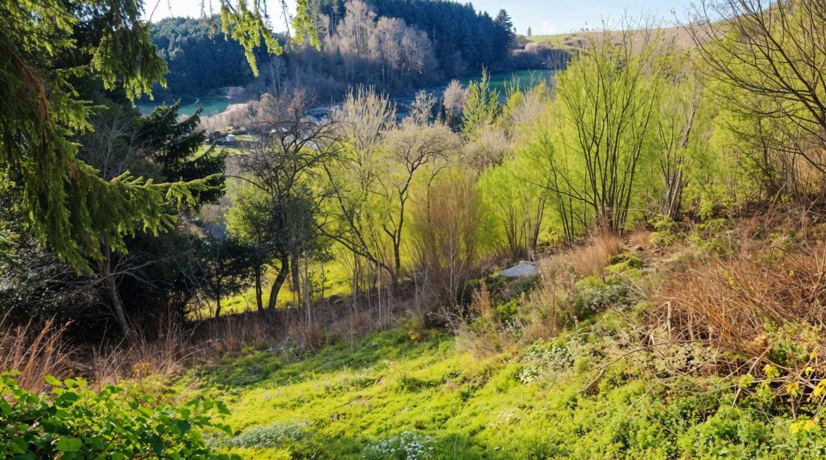 Grundstück unterhalb des Hauses