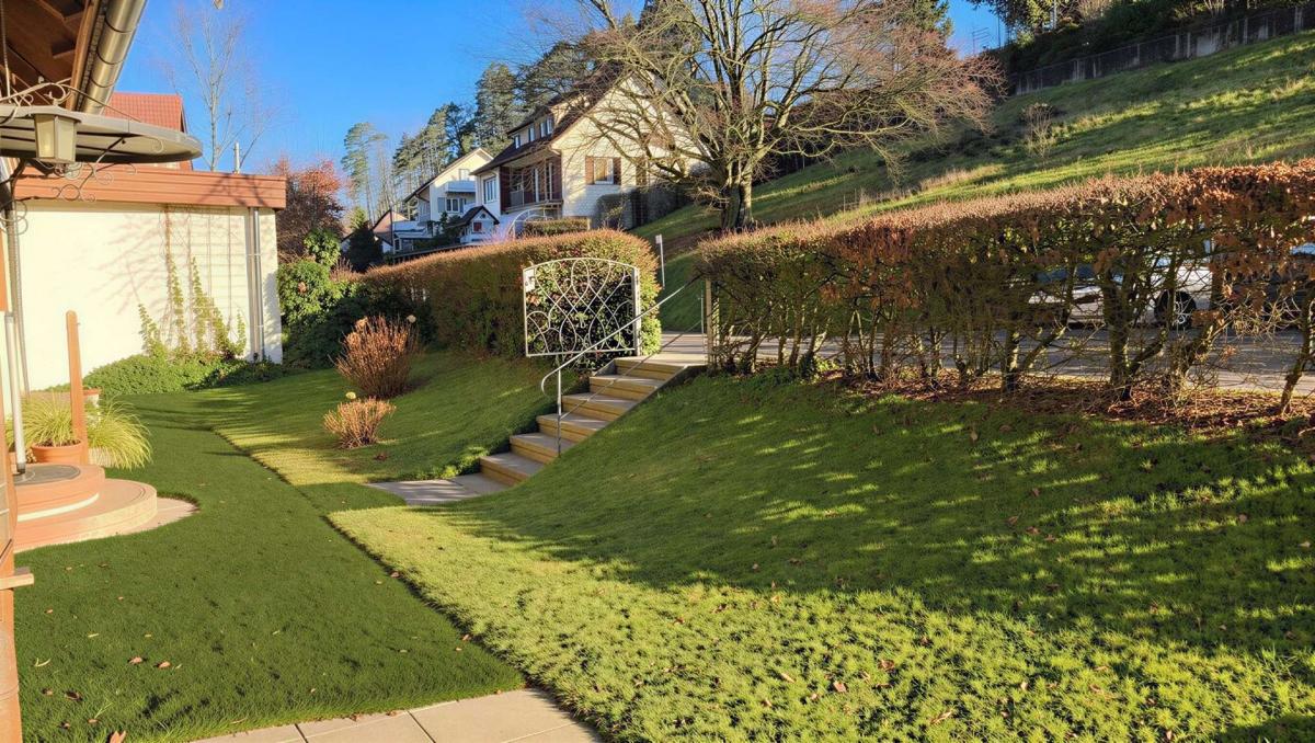 Grundstück vor dem Haus