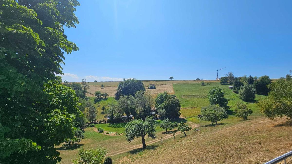 Ausblick von der Terrase im UG