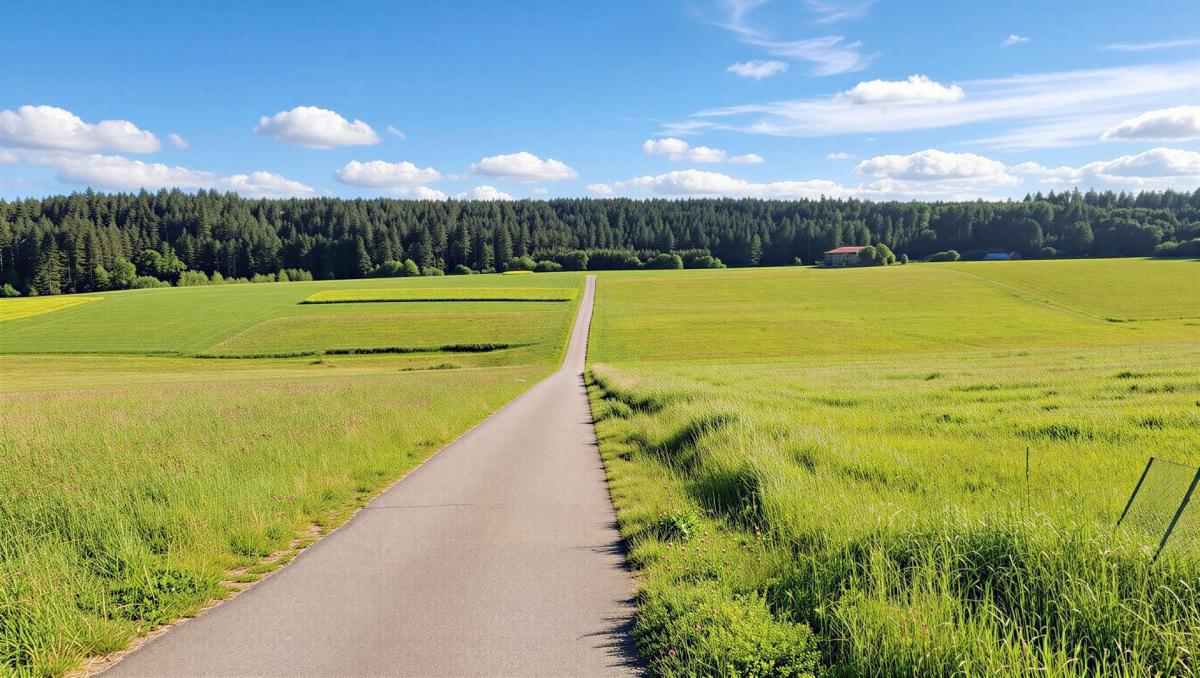 Weg ins Grüne direkt am Haus
