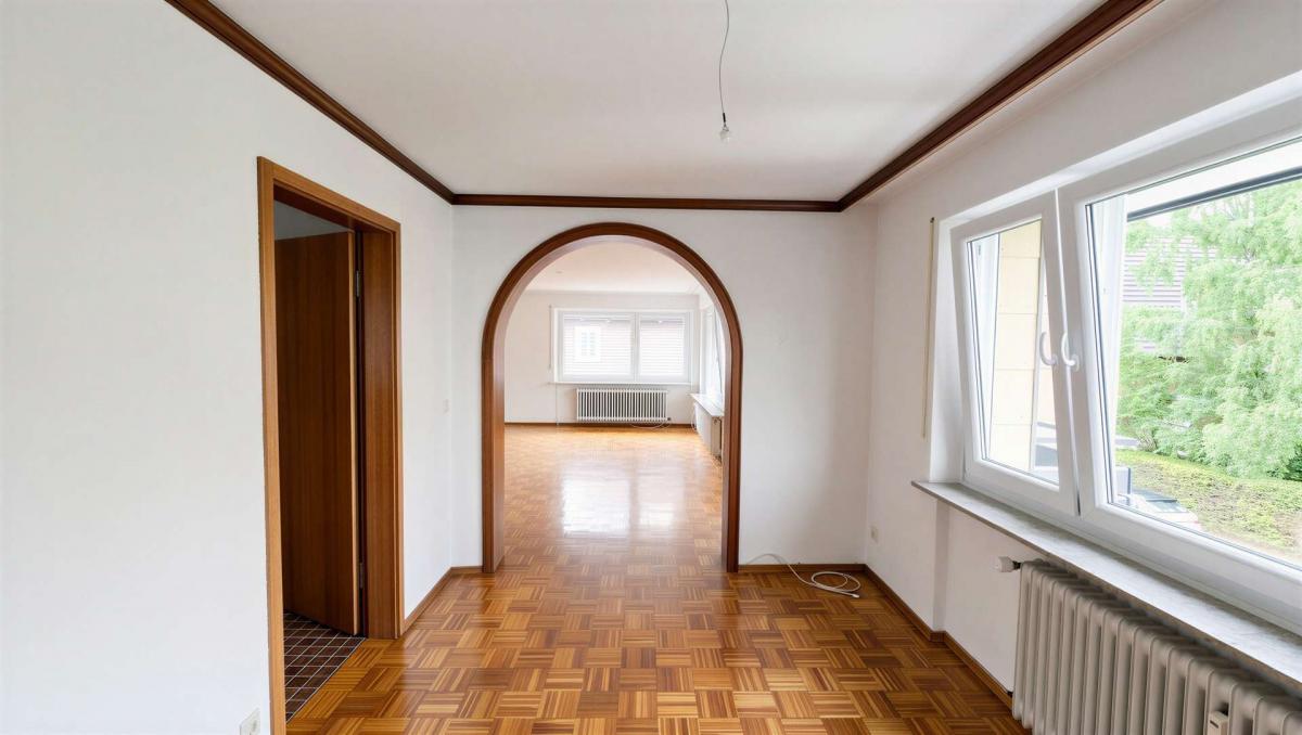 Blick vom Ess- zum Wohnzimmer