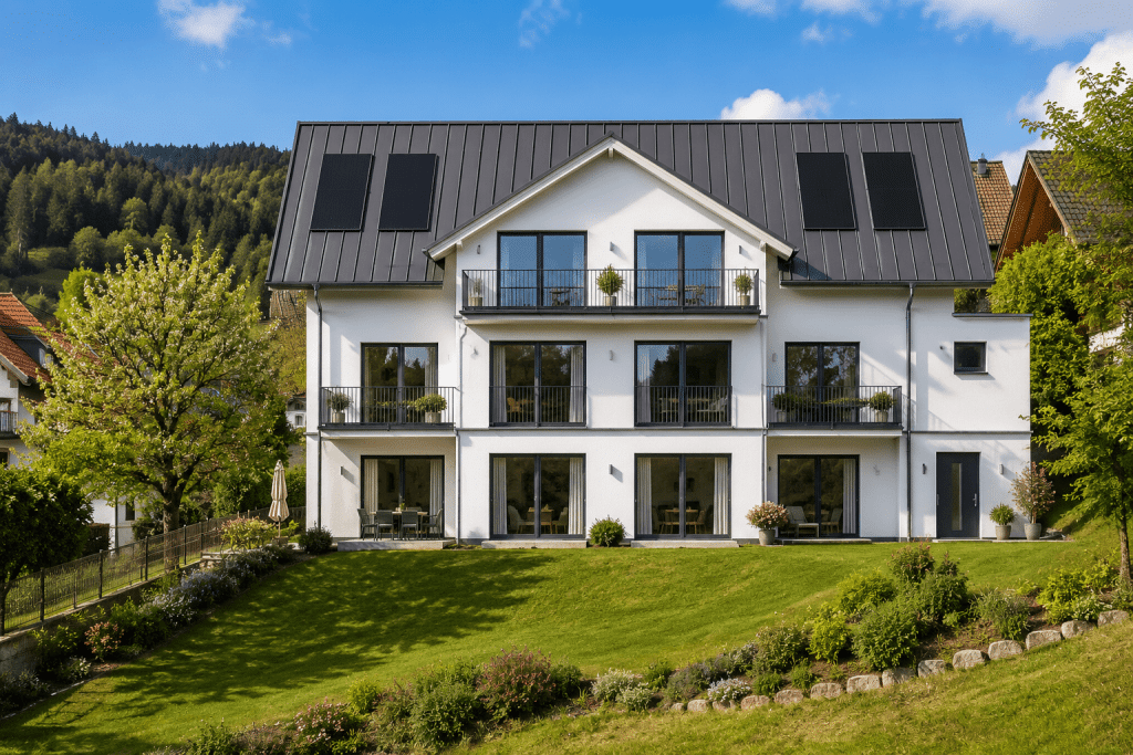 Neubau-Erstbezug in Baiersbronn: 75,12 m² im EG mit Balkon – modern wohnen in zentraler ruhiger Lage